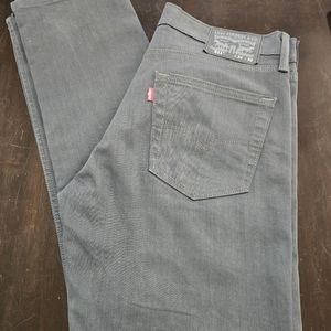 Mens Levi's 511 34x32 charcoal denim